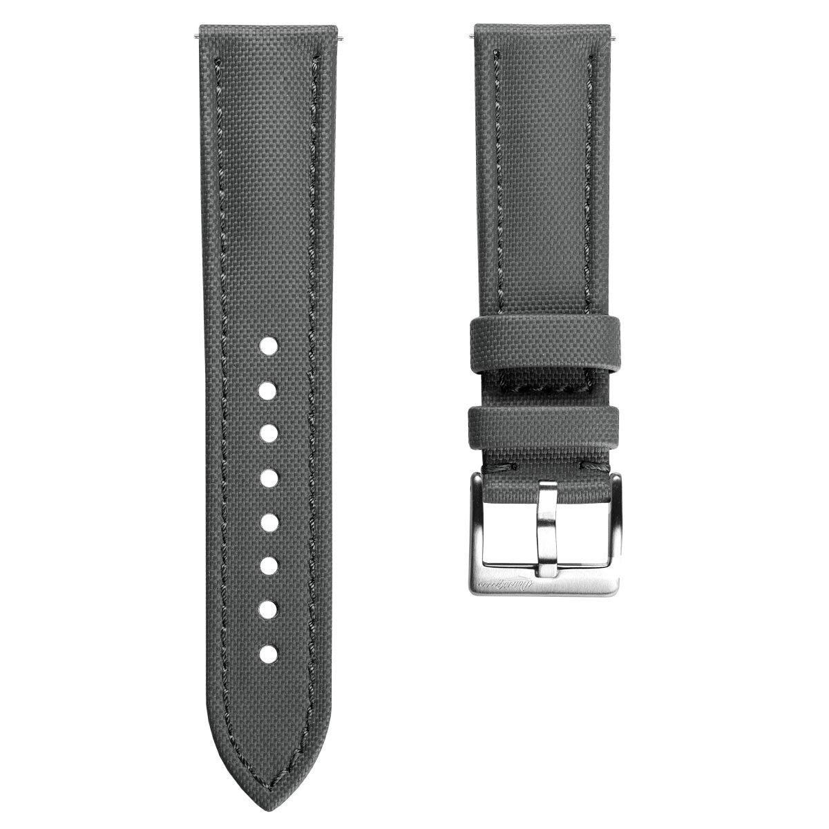 WatchGecko Atlas Sailcloth Watch Strap - Grey
