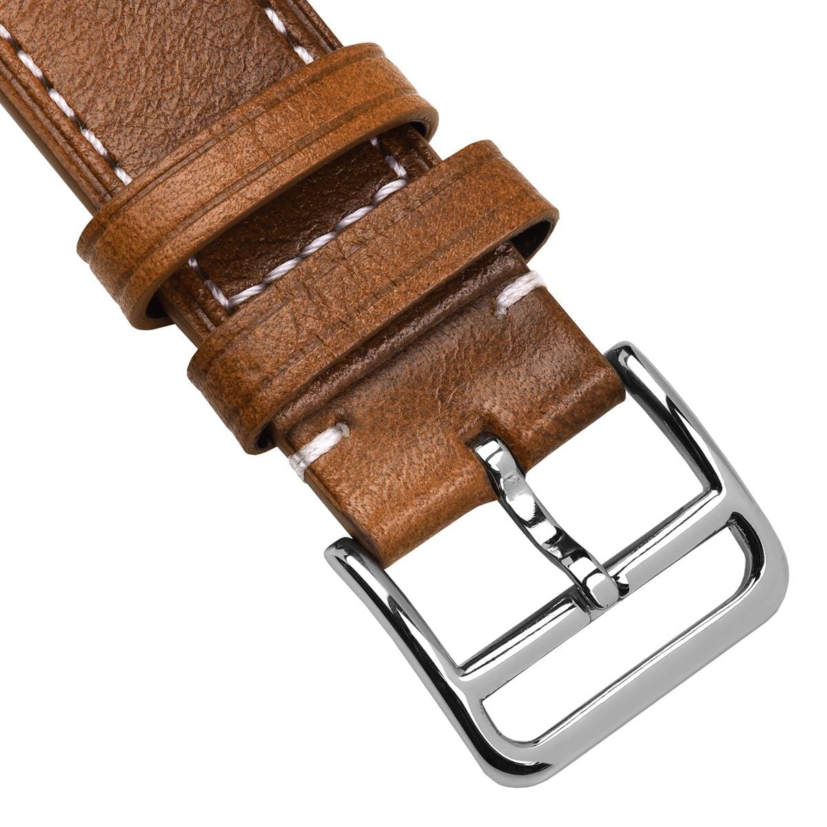 Brixham Crazy Horse Leather Watch Strap - Tan