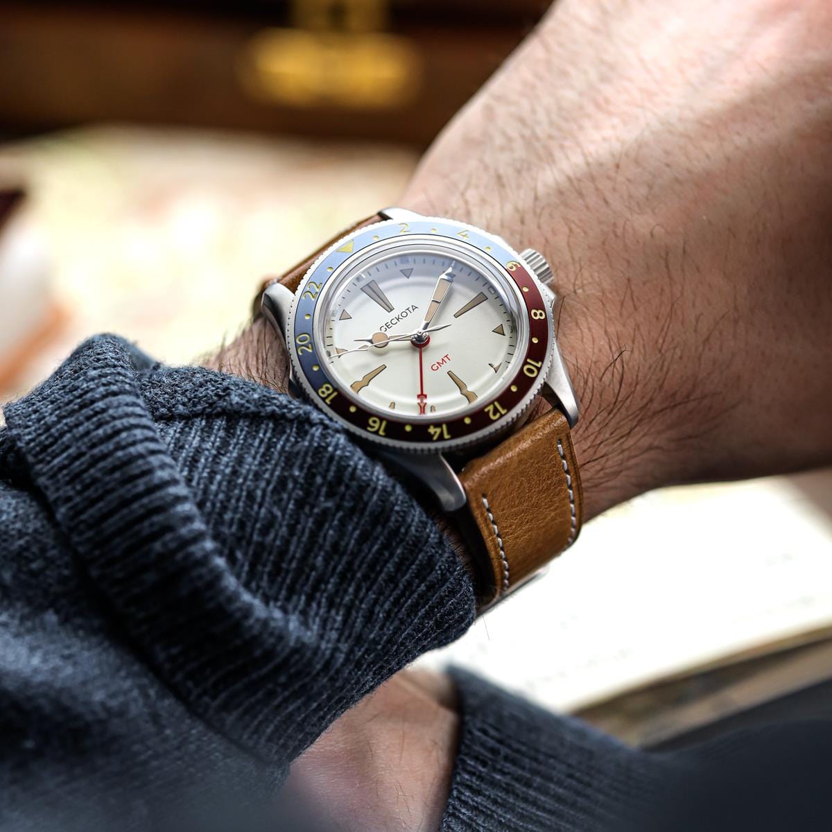 Brixham Crazy Horse Leather Watch Strap - Tan