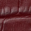 Arnhem Gator Print Genuine Leather Watch Strap - Burgundy