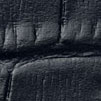 Arnhem Gator Print Genuine Leather Watch Strap - Dark Blue