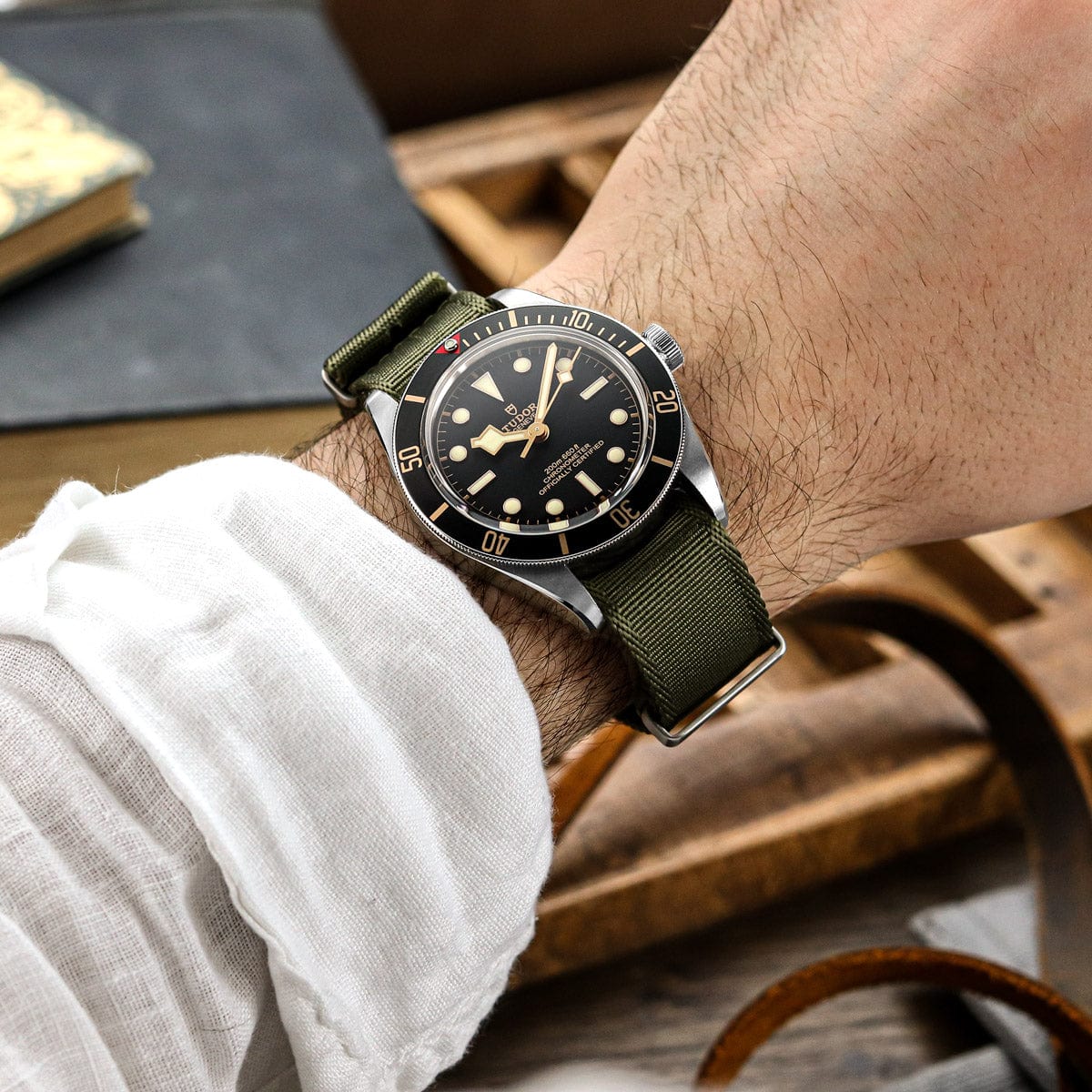 WatchGecko Signature Military Nylon Watch Strap - Classic Bond