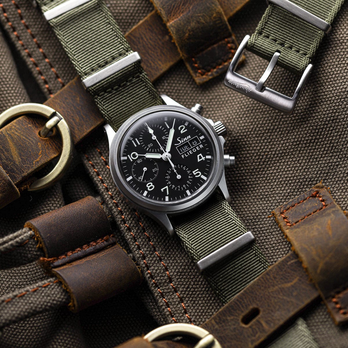 WatchGecko Signature Military Nylon Watch Strap - Classic Bond