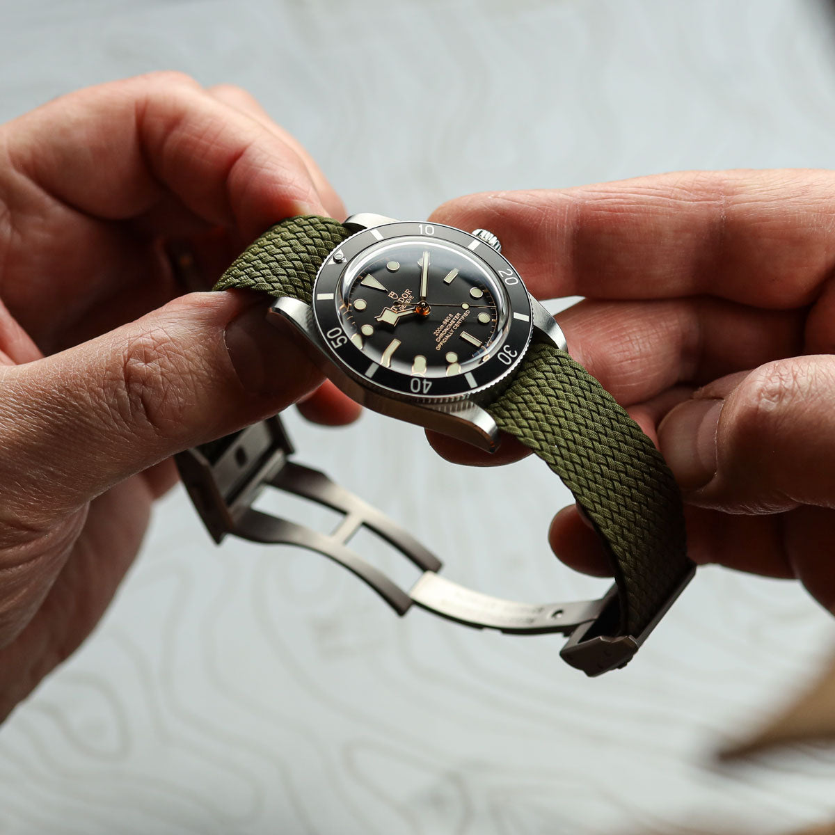 OctoPod Perlon Nylon Watch Strap - Desert Sand
