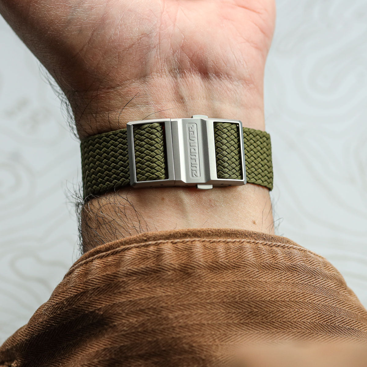 OctoPod Perlon Nylon Watch Strap - Army Green