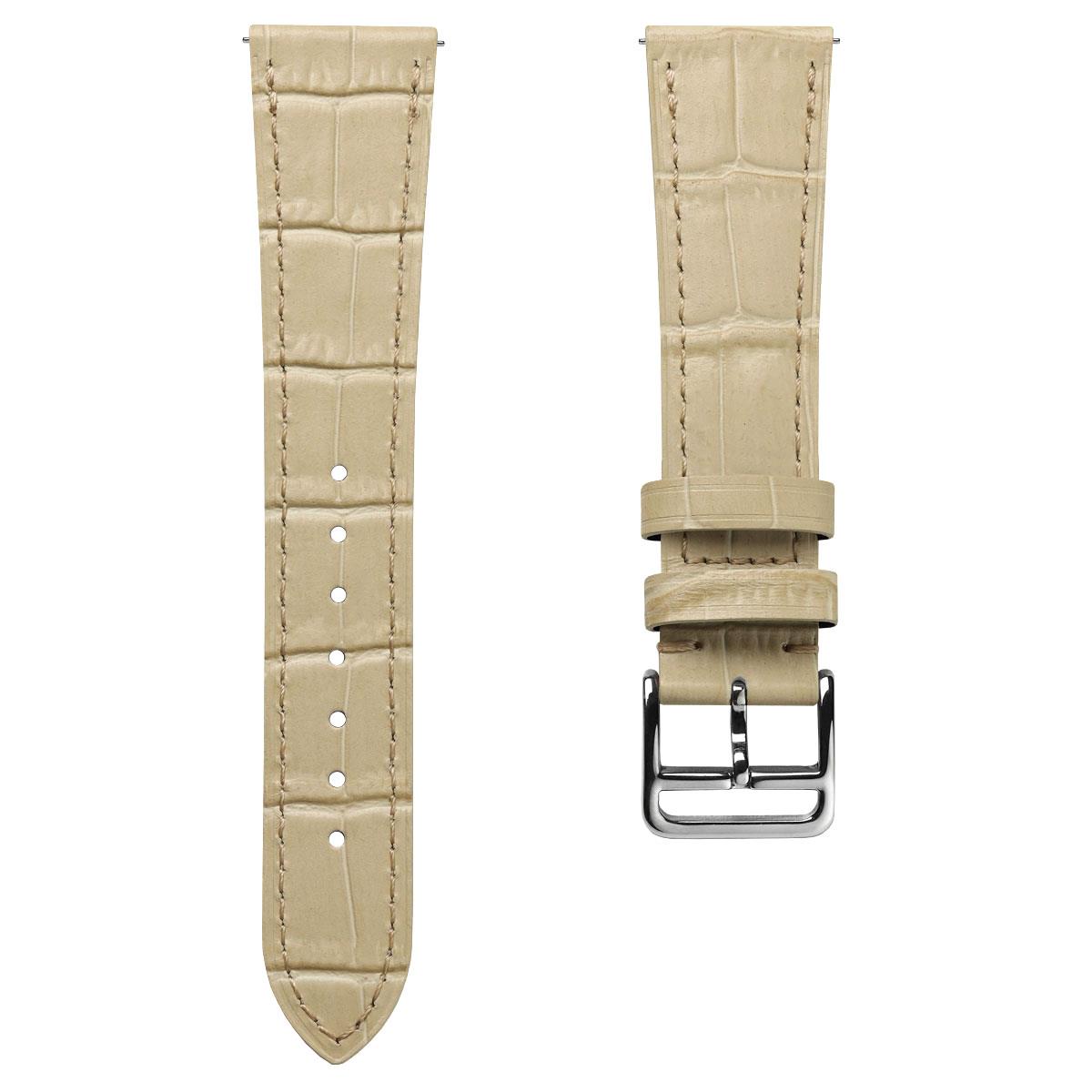 Brixham Gator Watch Strap - Beige