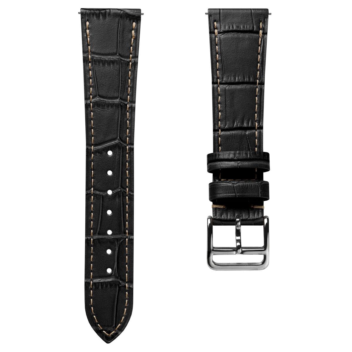 Brixham Gator Watch Strap - Black