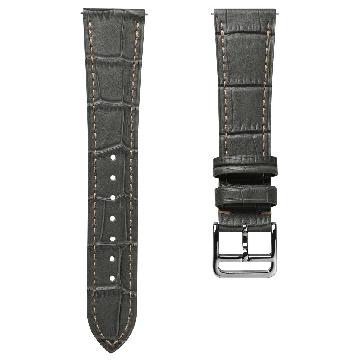 Brixham Gator Watch Strap - Grey
