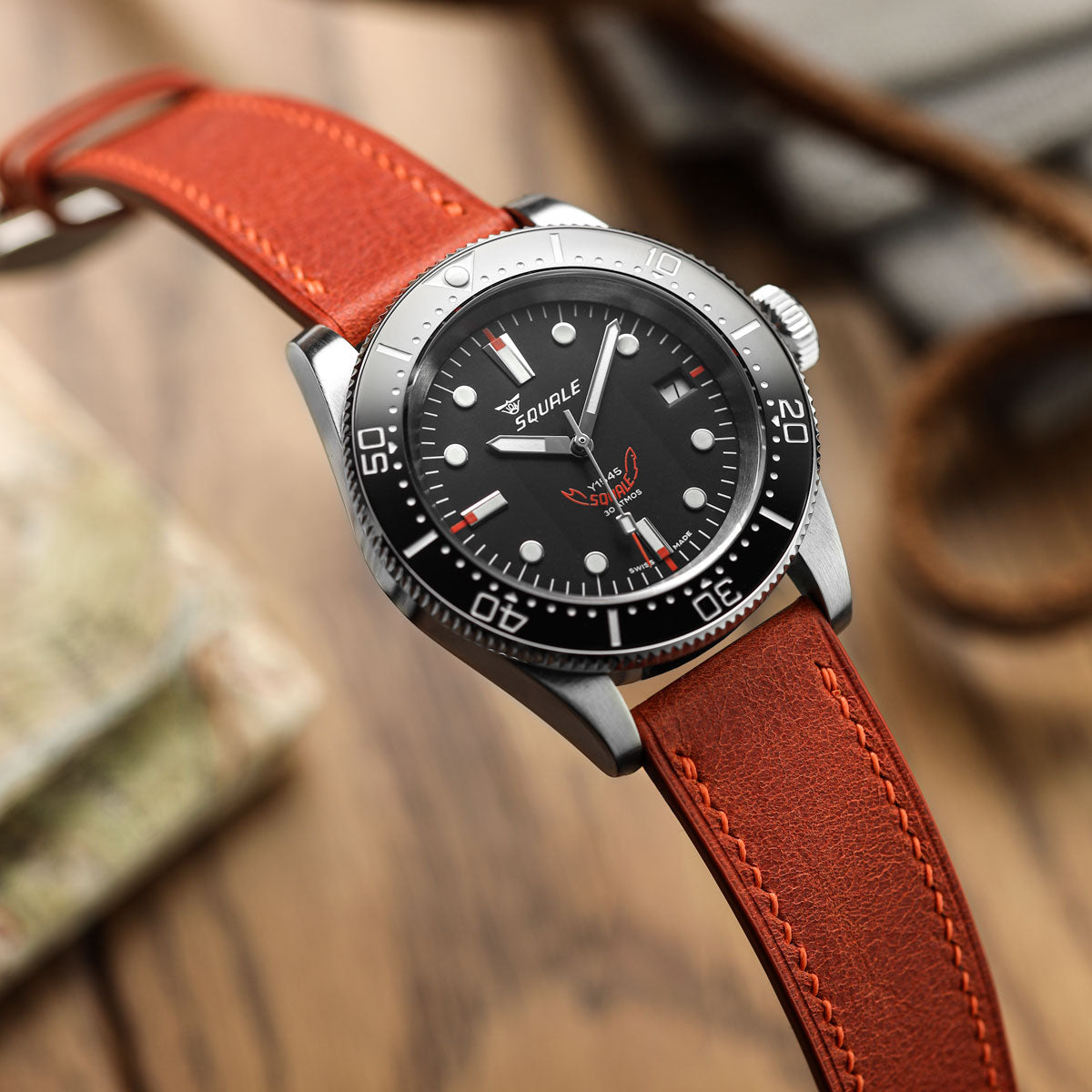 Ravello Tuscan Leather Watch Strap - Rust