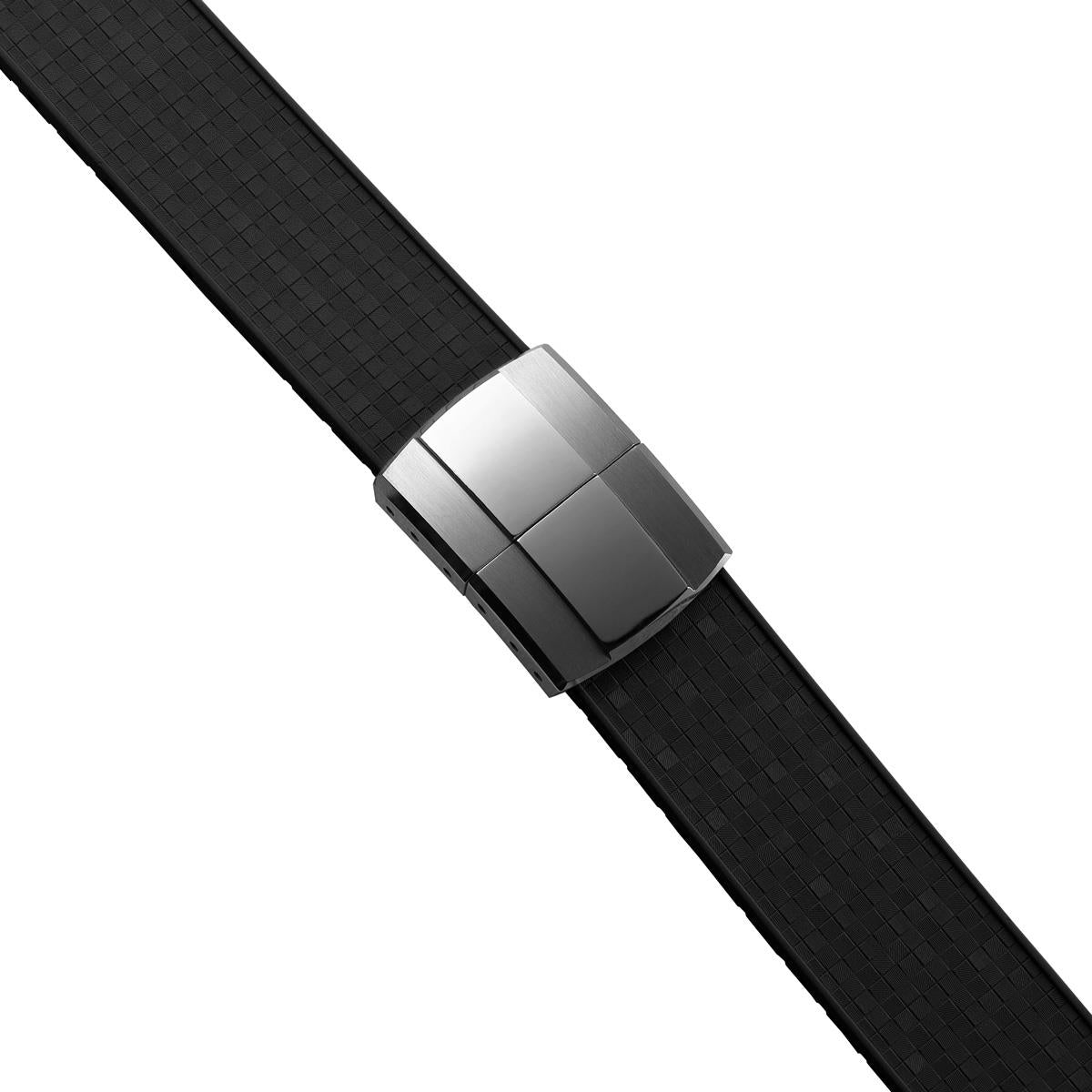 Mosaic CTS Rubber Watch Strap - Jet Black