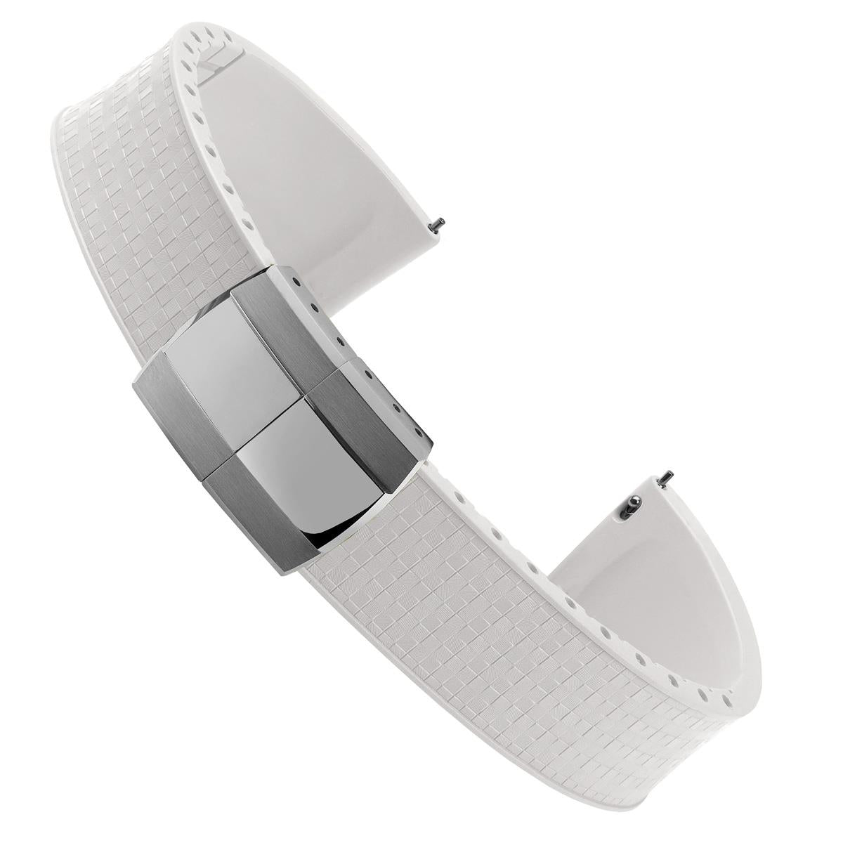 Mosaic CTS Rubber Watch Strap - Ice White