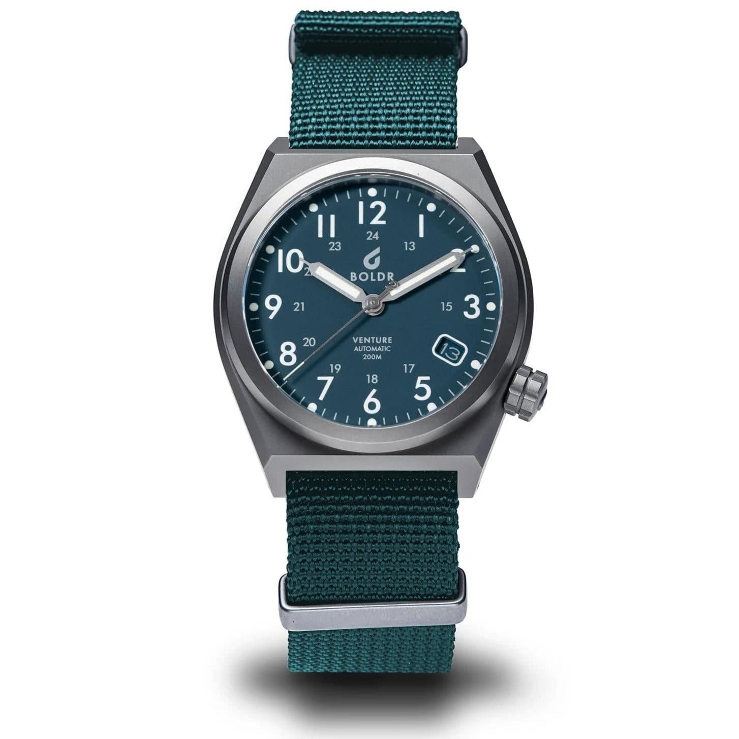 Boldr Venture Automatic Field Watch - Blue Fuel