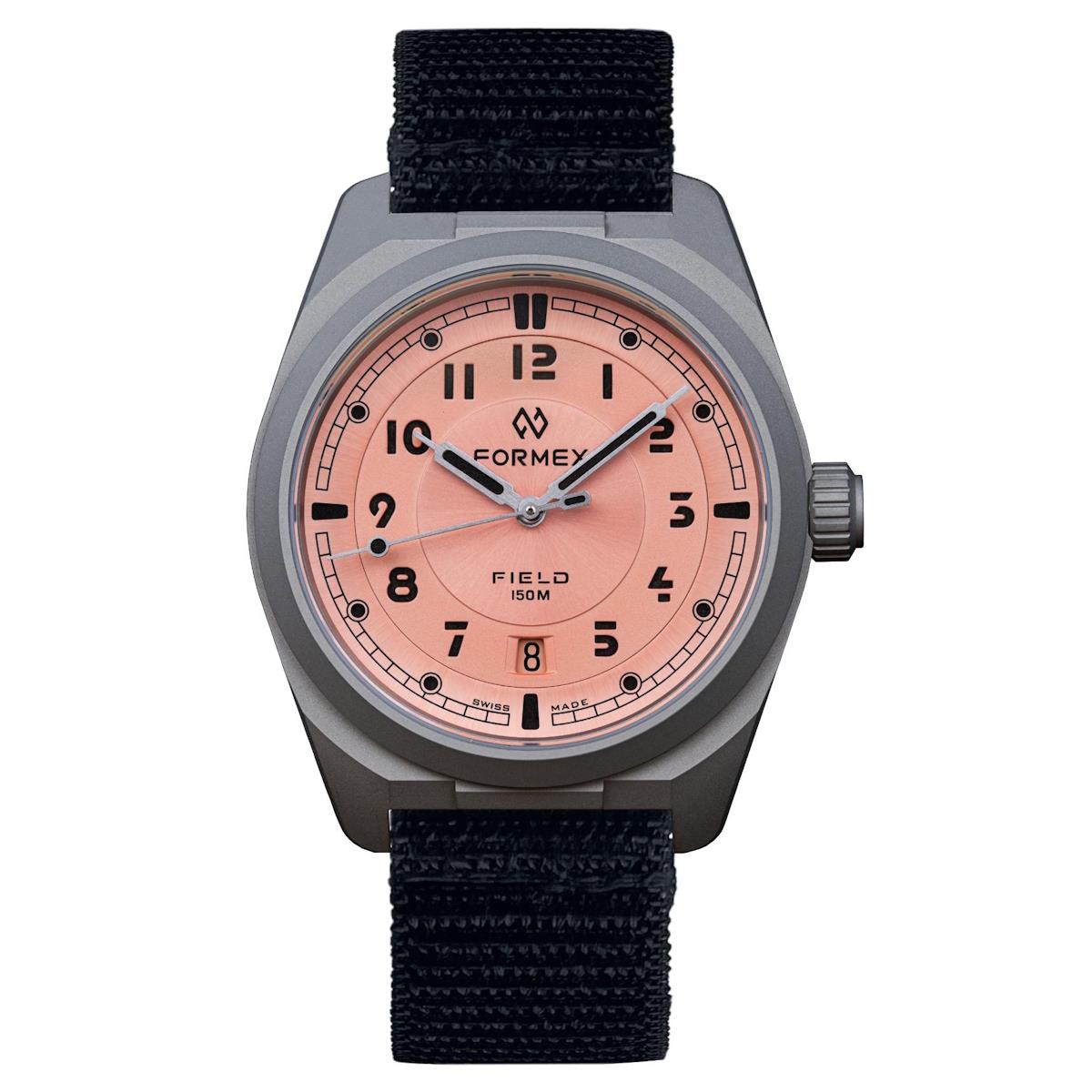 2025 FORMEX Field 40 mm "Coho Salmon" on black nylon / velcro strap