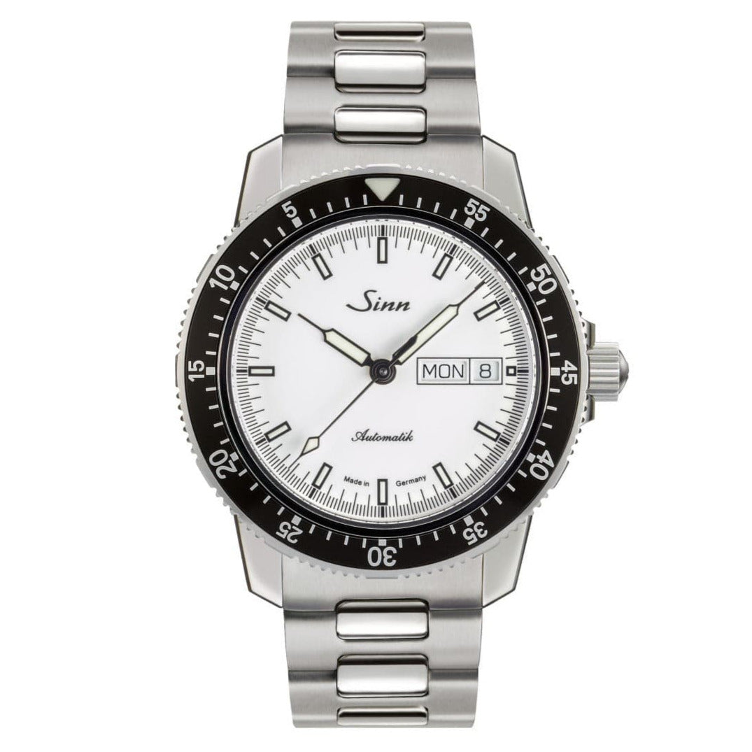 Sinn 104 St Sa I Automatic Sports Watch - White Dial - Solid Bracelet