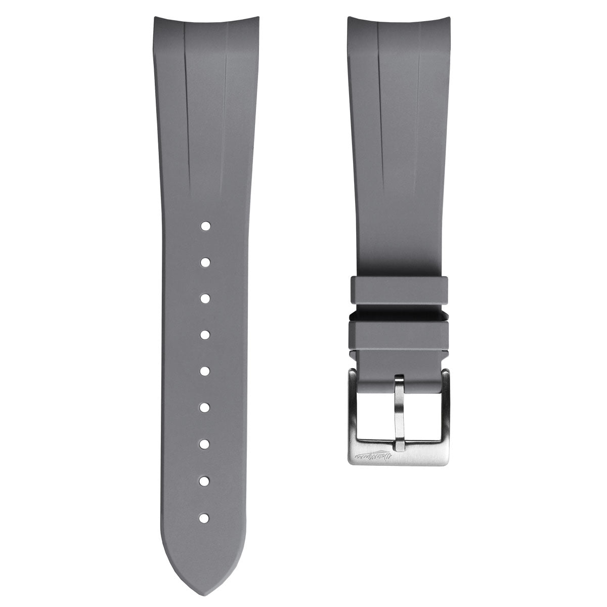 WatchGecko Premium Rubber Watch Strap to fit Tudor Black Bay 41mm -  Grey