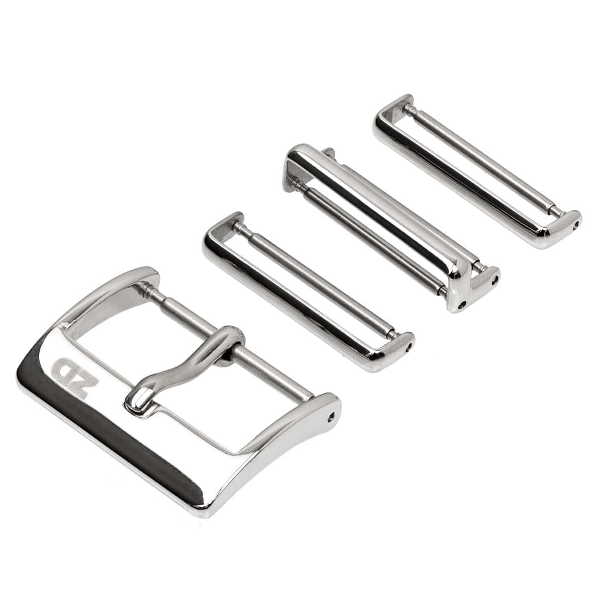 1973 British Military Watch Strap: 328 Replacement Military Buckle Hardware - Polished