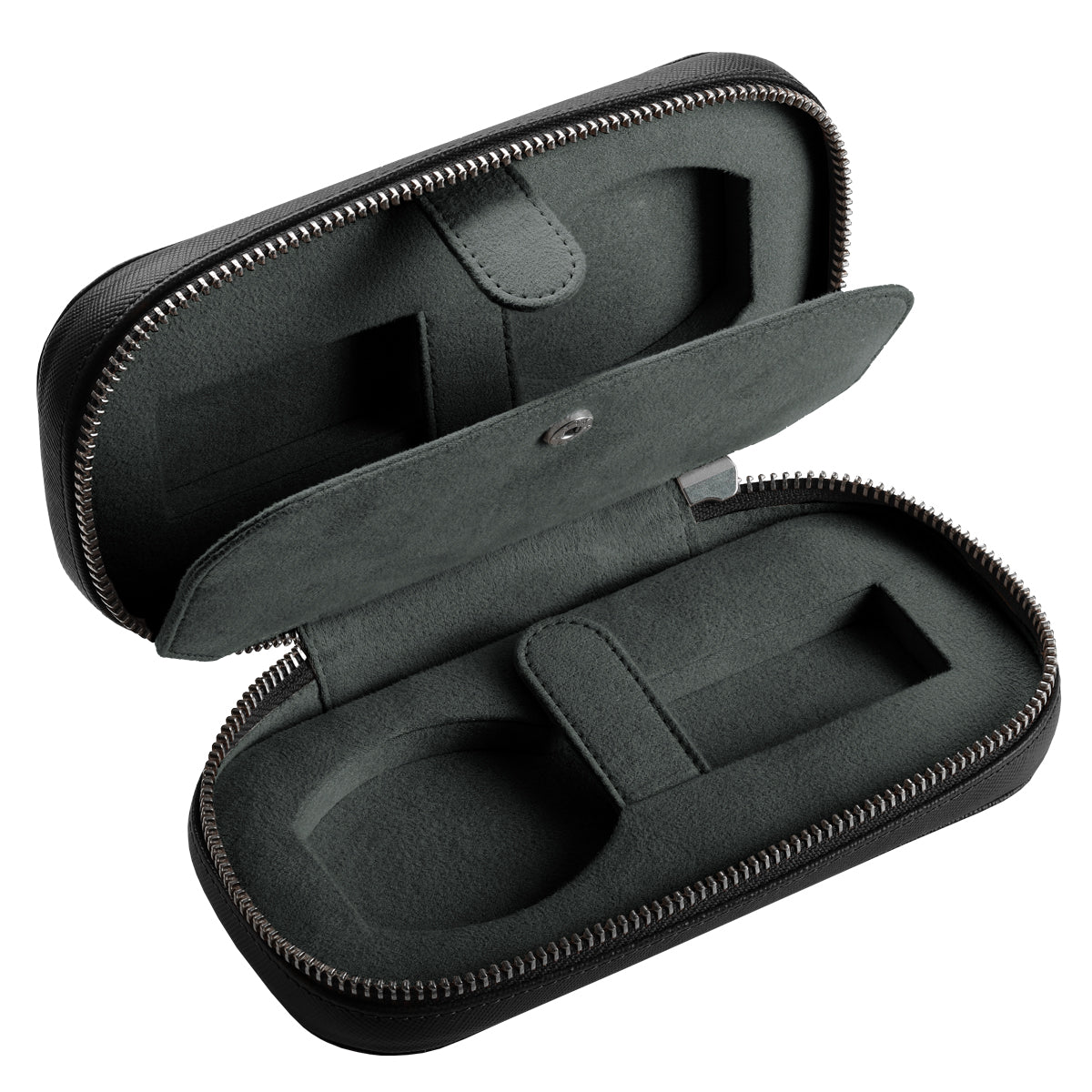 WatchGecko Dual Travel Watch Case - Black