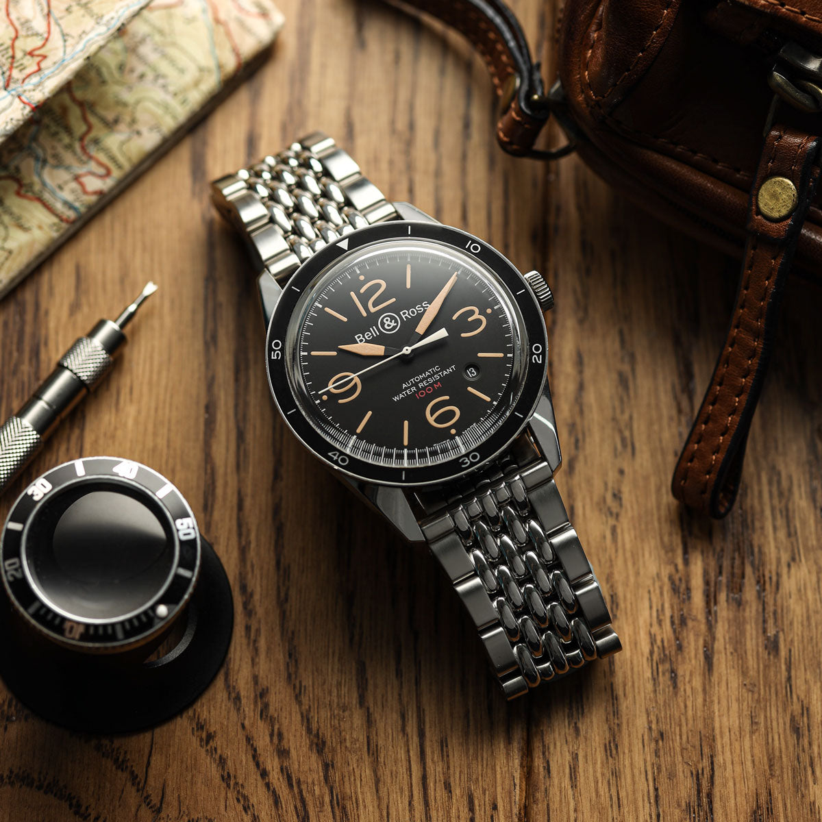 Premium Stainless Steel Beads of Rice Watch Bracelet