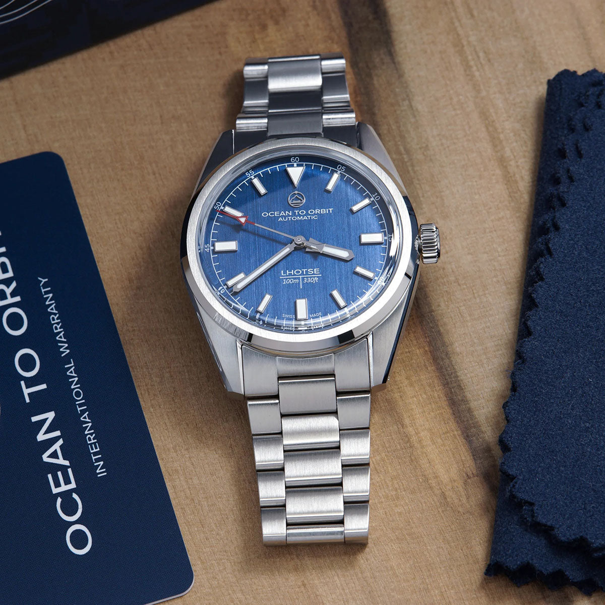 Ocean To Orbit LHOTSE Blue Steel (Red Tip) 38.5mm Bracelet