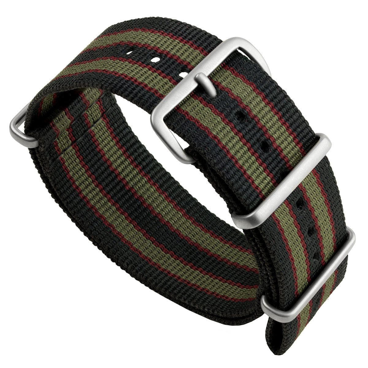 Genuine Vintage Bond Military Nylon Watch Strap - Satin