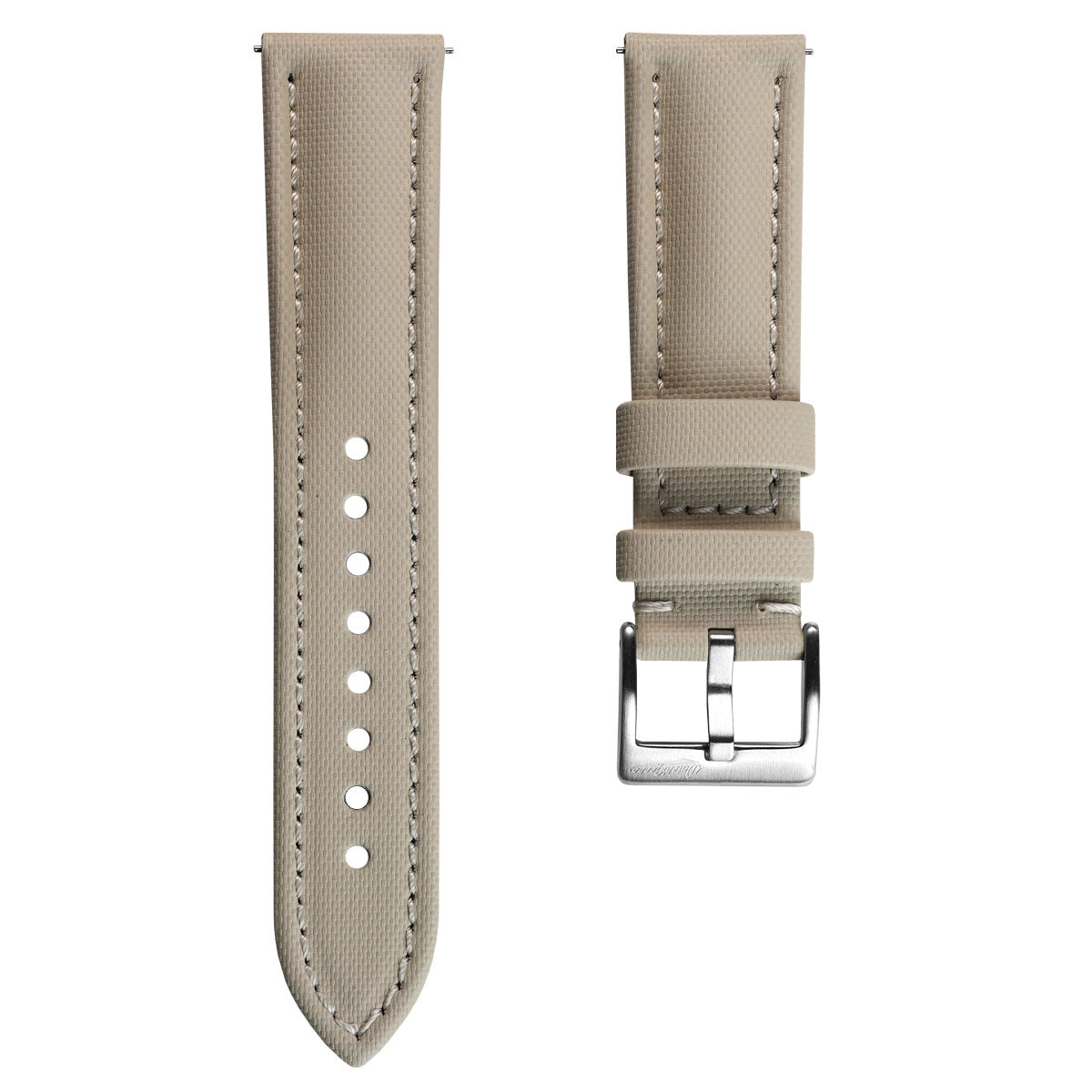 WatchGecko Atlas Sailcloth Watch Strap - Beige