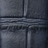 Louvain Croc Handmade Leather Watch Strap - Dark Blue