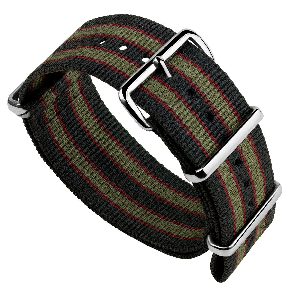 Genuine Vintage Bond Military Nylon Watch Strap - Polished